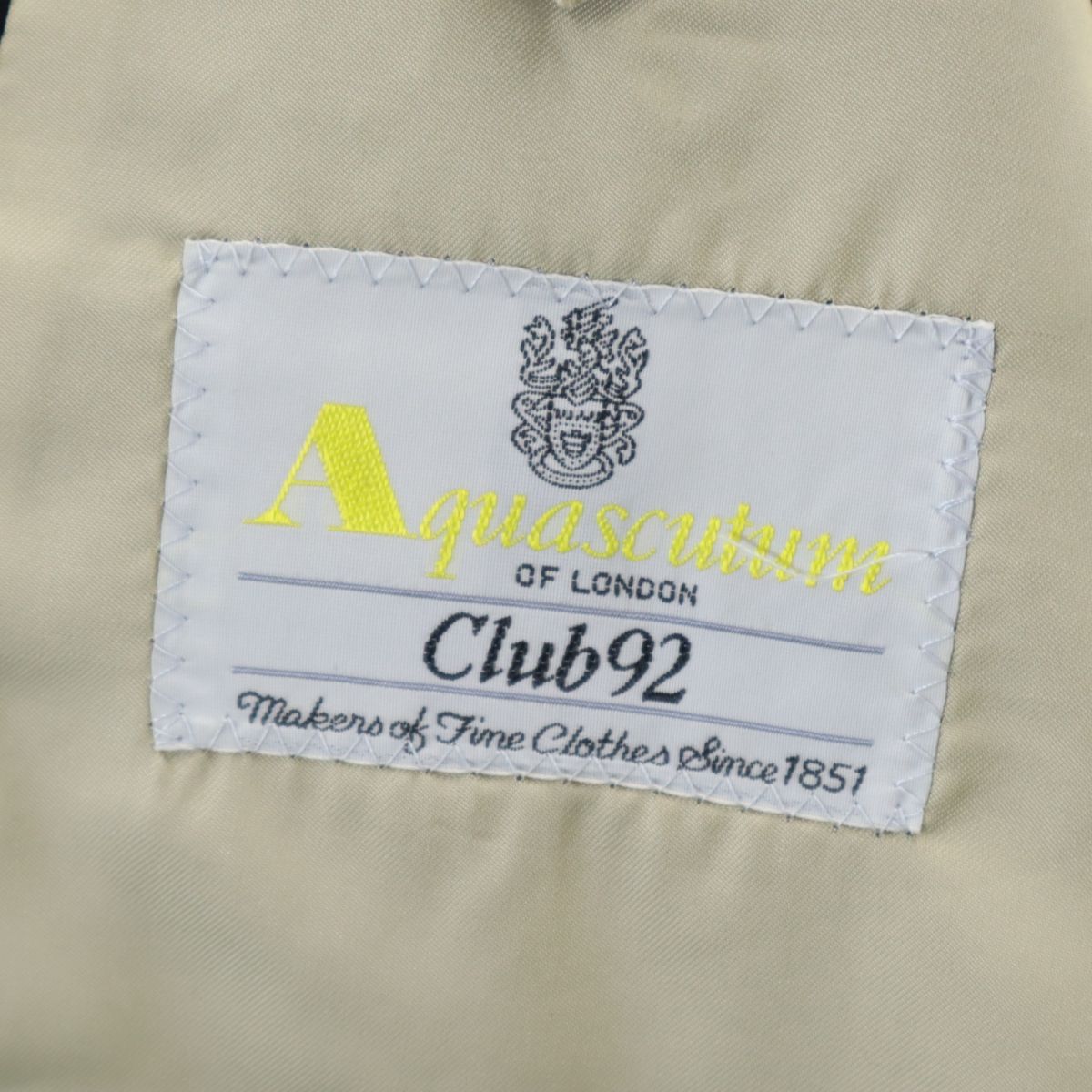 Aquascutum アクアスキュータム テーラードジャケット 92A ネイビー メンズ