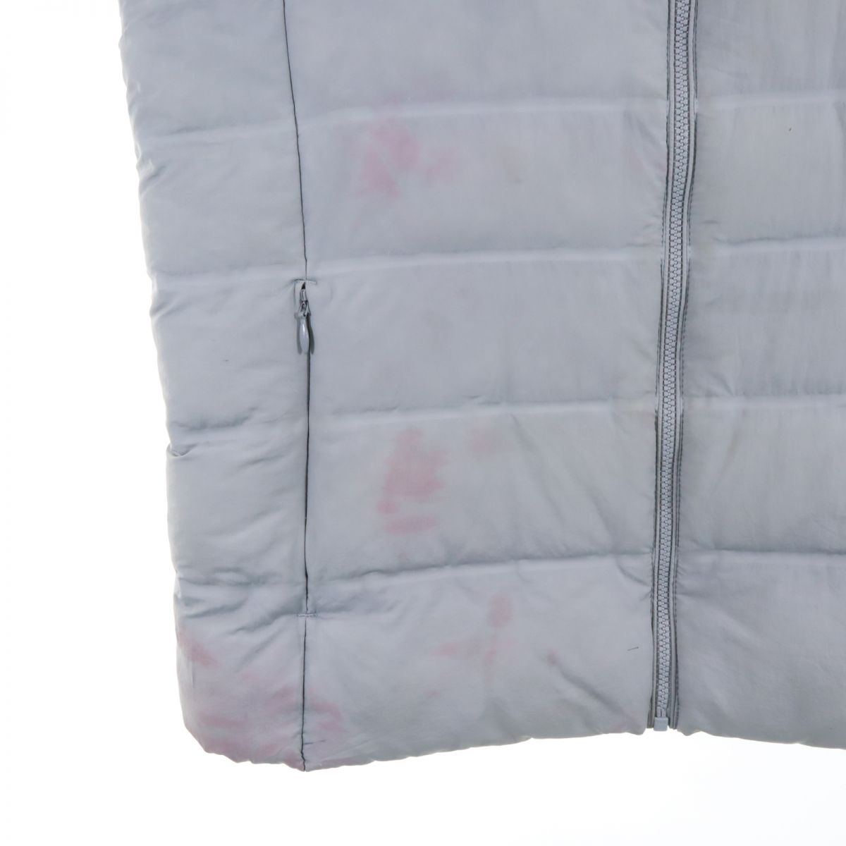 UNIQLO ユニクロ シームレス ウルトラライトダウンジャケット L グレー フード レディース