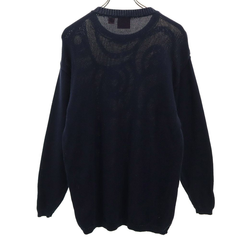 liz&co． 長袖 セーター S ブラック コットン ニット メンズ