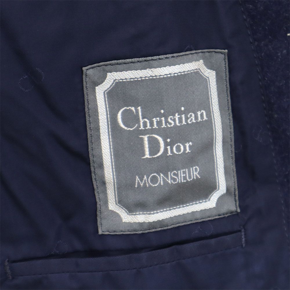 Christian Dior クリスチャンディオール 90s オールド ウール テーラードジャケット S ネイビー メンズ