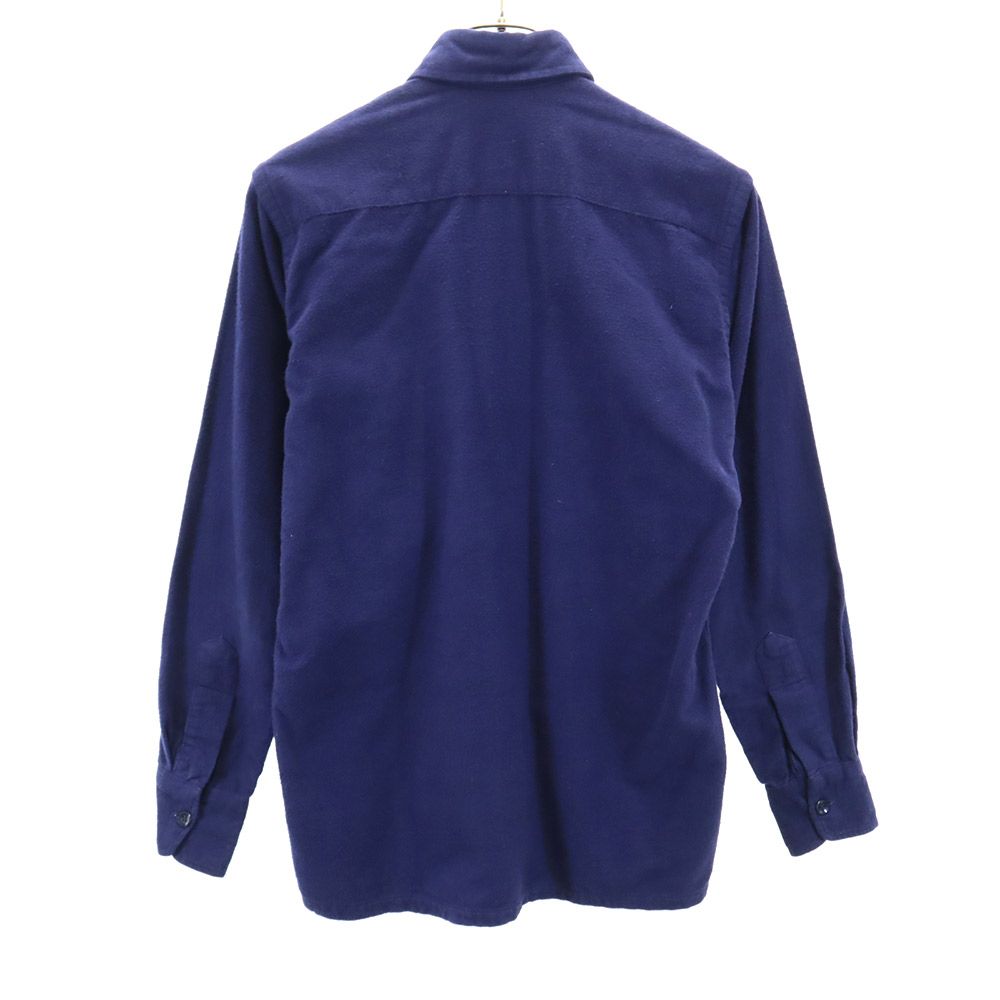 L.L.Bean エルエルビーン 70s ヴィンテージ 筆記体タグ モアシャツ 長袖 シャツ 12 ネイビー キッズ