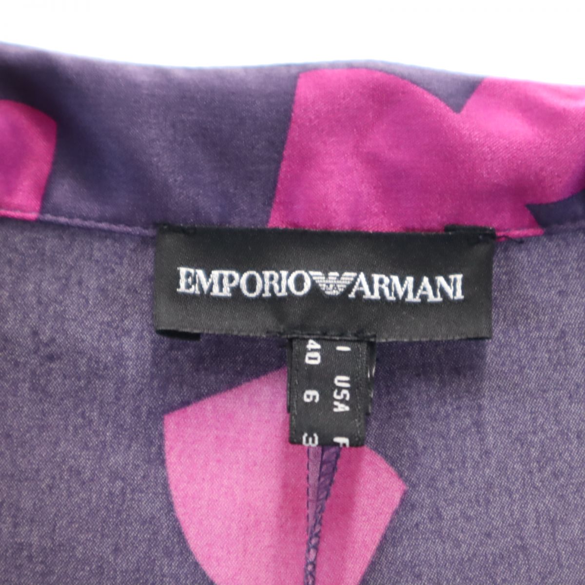 Emporio Armani エンポリオアルマーニ 長袖 シャツ 40 パープル系 レディース