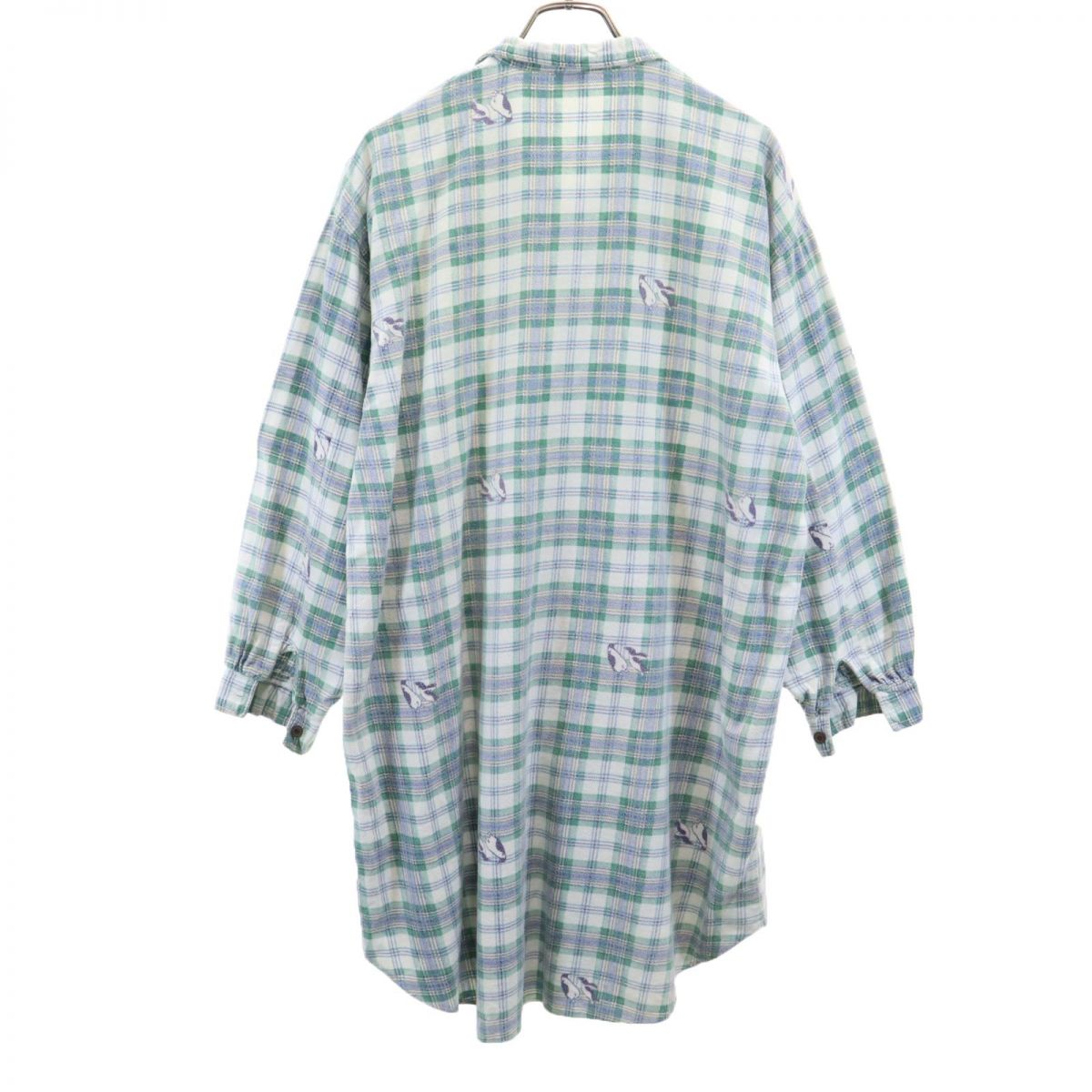 Triumph トリンプ 70s ヴィンテージ グランパ 長袖 シャツワンピース 44 レディース