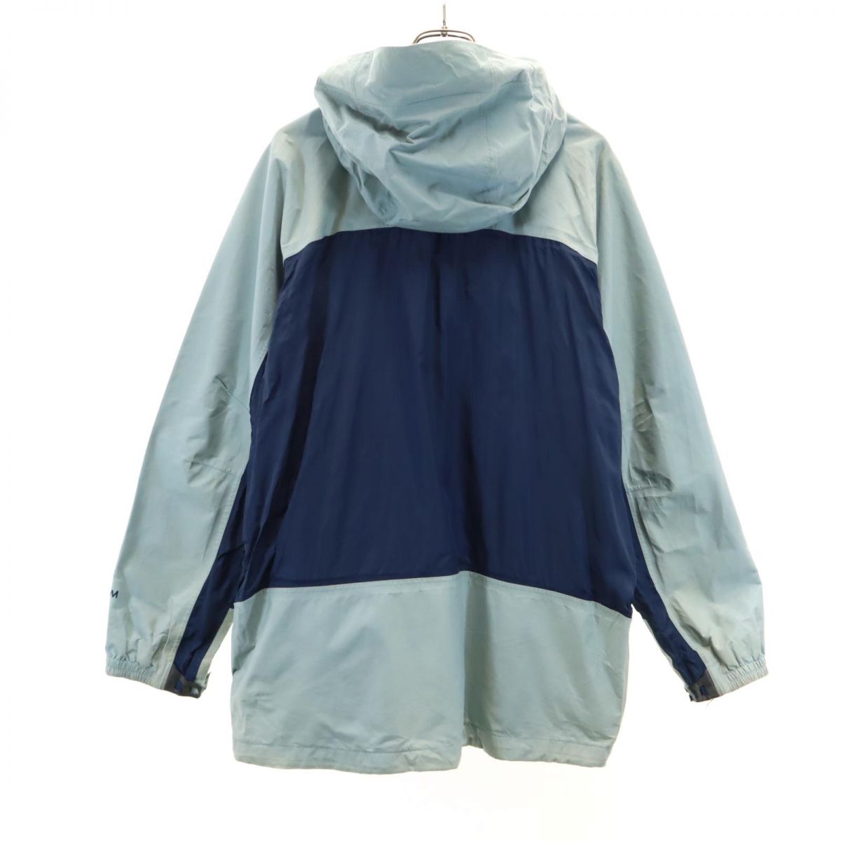 Columbia コロンビア アウトドア ナイロンジャケット L ネイビー×ブルー フード 裏メッシュ地 メンズ