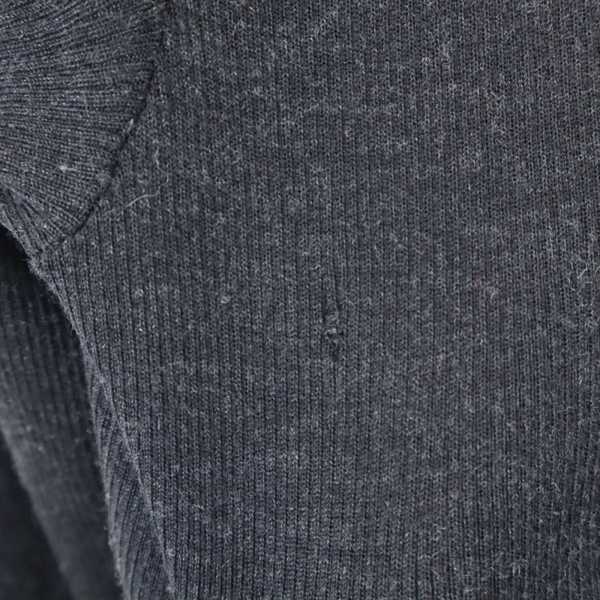 RALPH LAUREN ラルフローレン 長袖 Vネック ウール ニット カーディガン XS グレー系 レディース