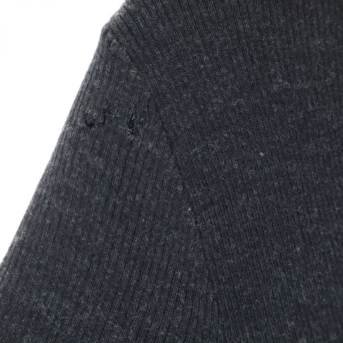 RALPH LAUREN ラルフローレン 長袖 Vネック ウール ニット カーディガン XS グレー系 レディース