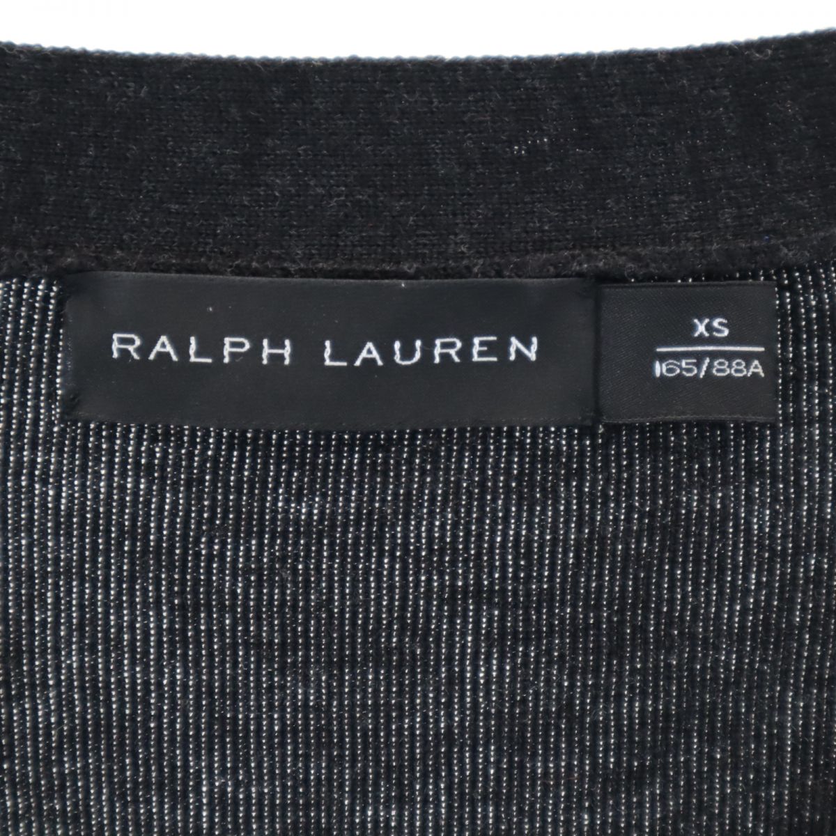 RALPH LAUREN ラルフローレン 長袖 Vネック ウール ニット カーディガン XS グレー系 レディース