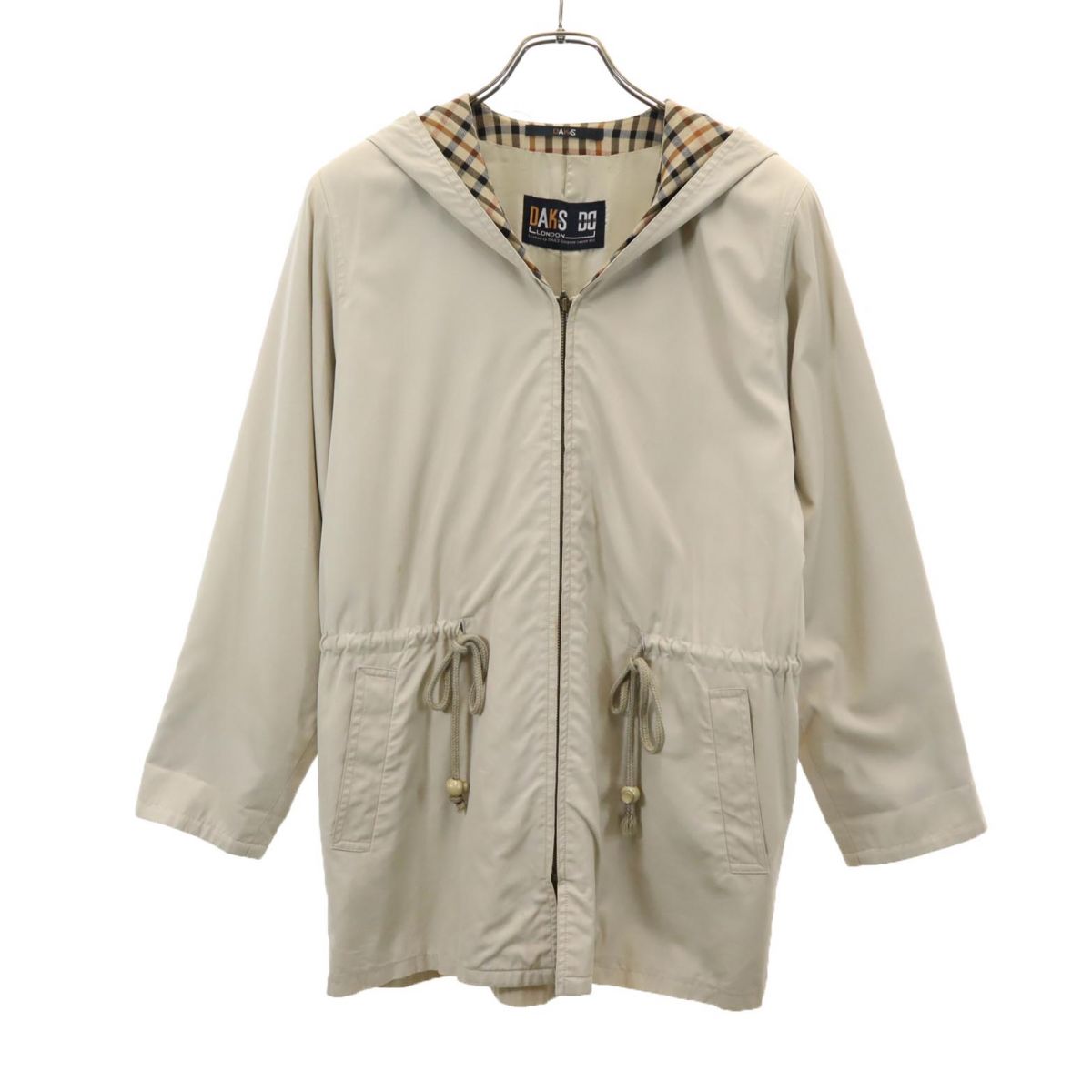 DAKS ダックス 日本製 長袖 ジップパーカー 9AR ベージュ レディース