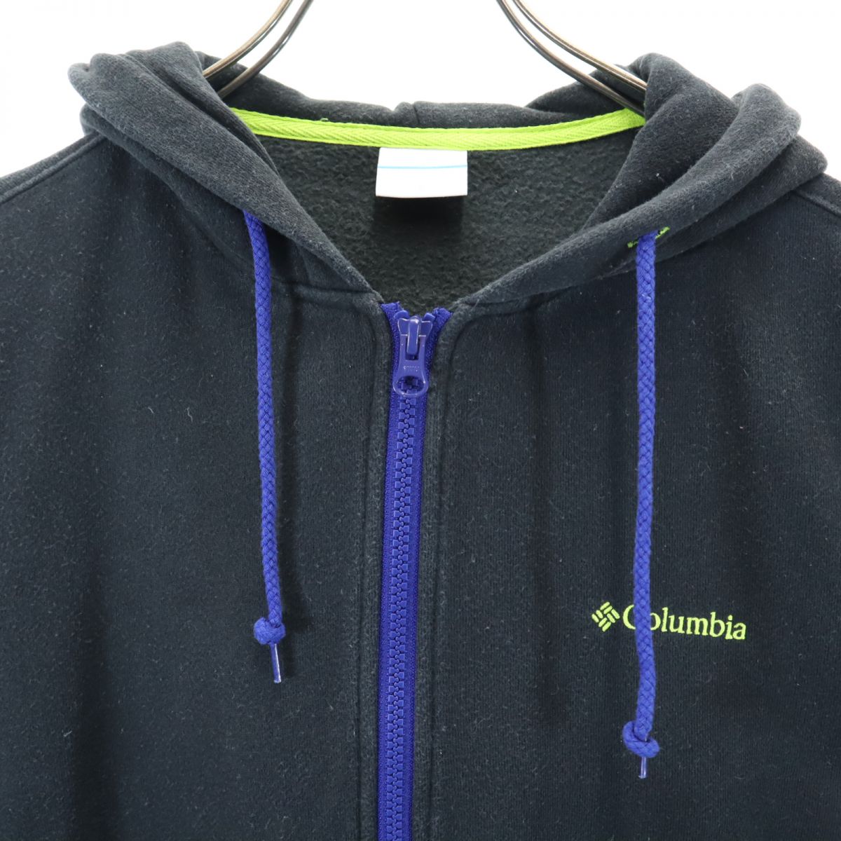 Columbia コロンビア アウトドア 長袖 ジップパーカー S 黒 裏起毛 メンズ