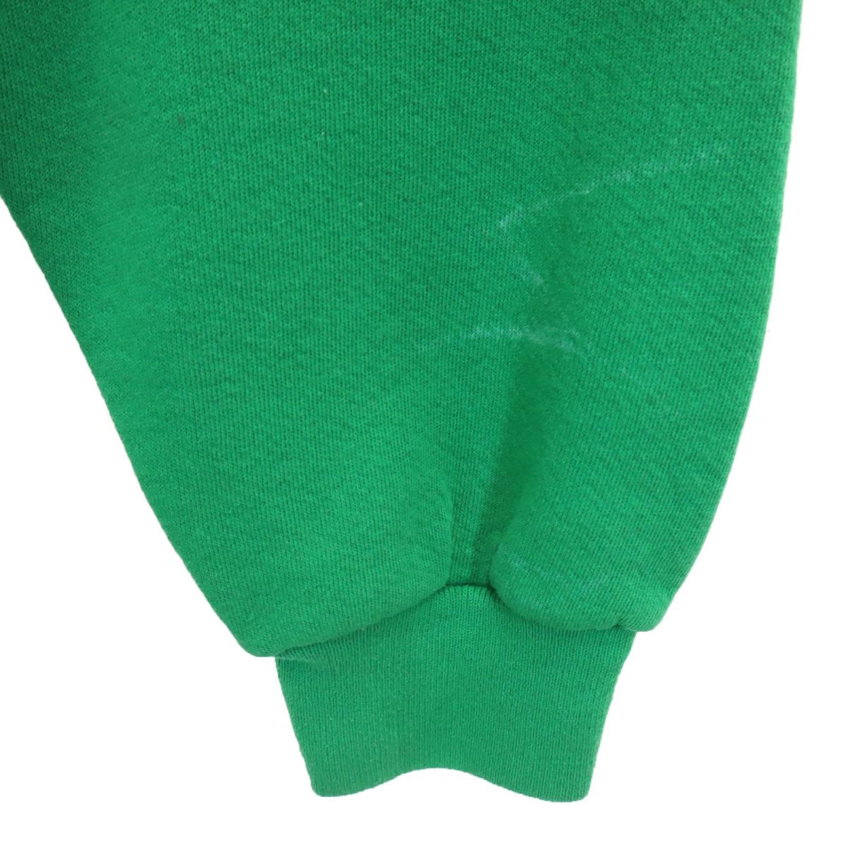 OLD オールド 90s プリント 長袖 トレーナー グリーン スウェット 裏起毛 メンズ