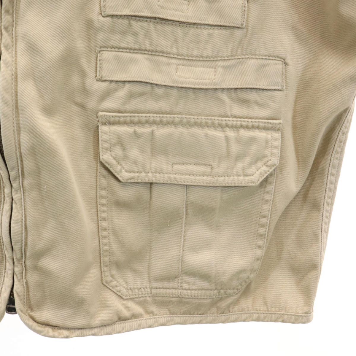 リズウェア ベスト S ブラウン LIZWEAR フィッシング メンズ