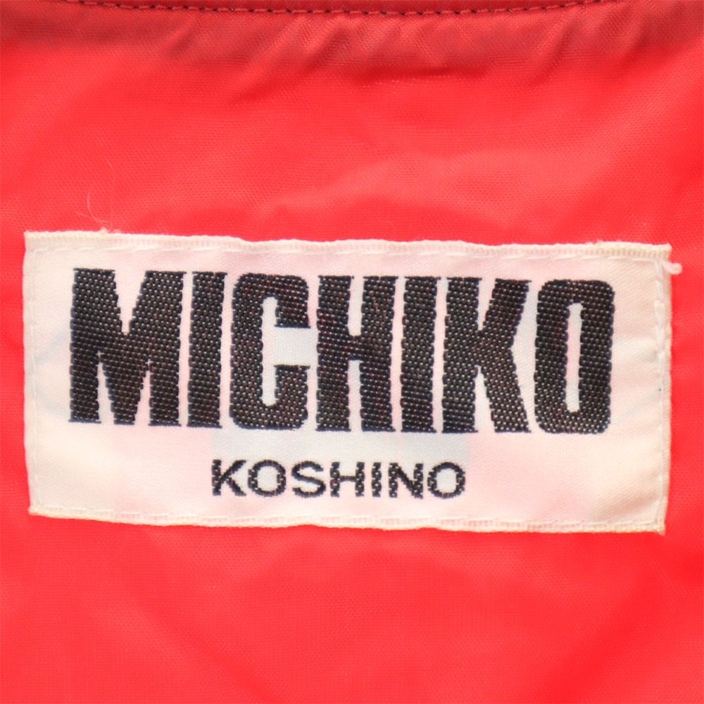 MICHIKO KOSHINO ミチココシノ バックプリント ナイロンジャケット 9AR レッド メンズ