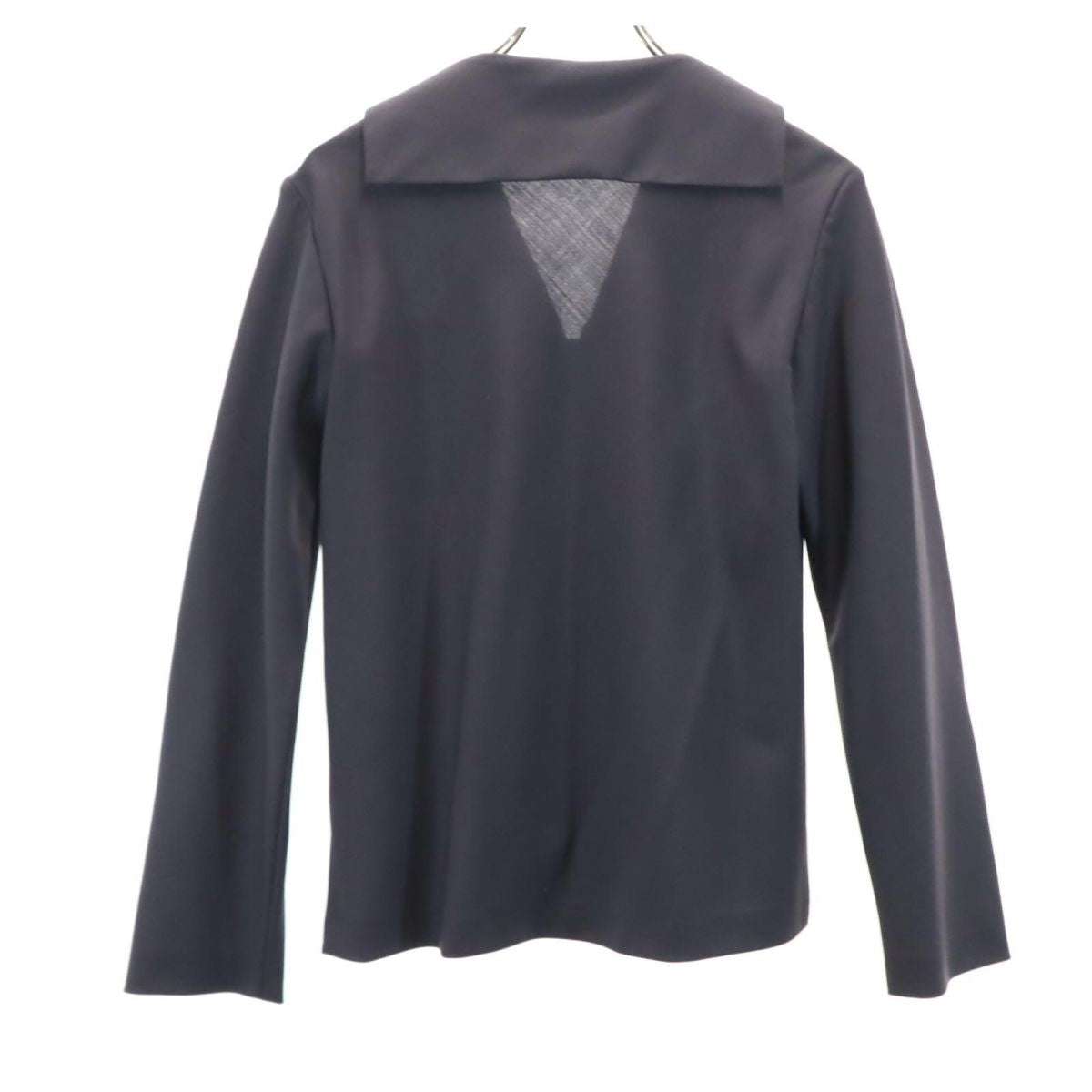 ヨウジヤマモトプリュスノアール 長袖 ウールブレンド オープンカラー セーラーカラー シャツ 2 グレー系 YOHJI YAMAMOTO+NOIR メンズ