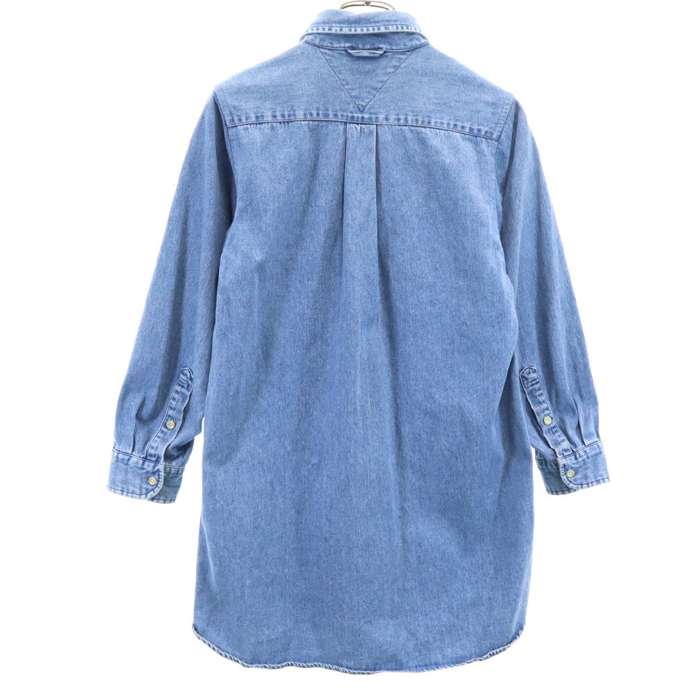 TOMMY HILFIGER トミーヒルフィガー 90s オールド フラッグタグ 長袖 デニム ボタンダウンシャツ L メンズ