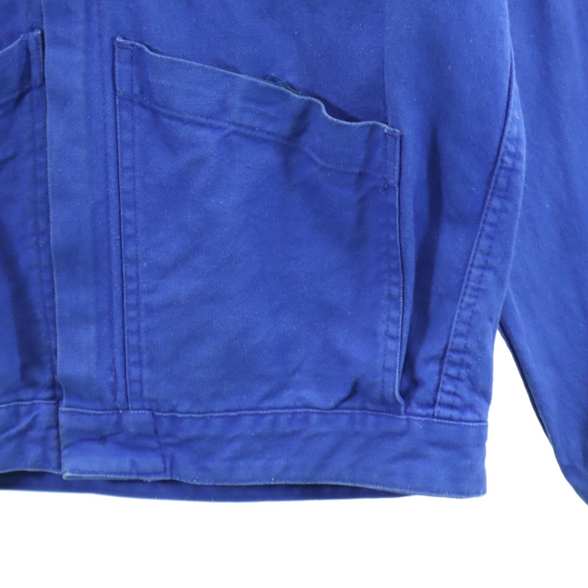 EURO WORK ユーロワーク 80s ヴィンテージ 長袖 ワークジャケット 42 ブルー メンズ