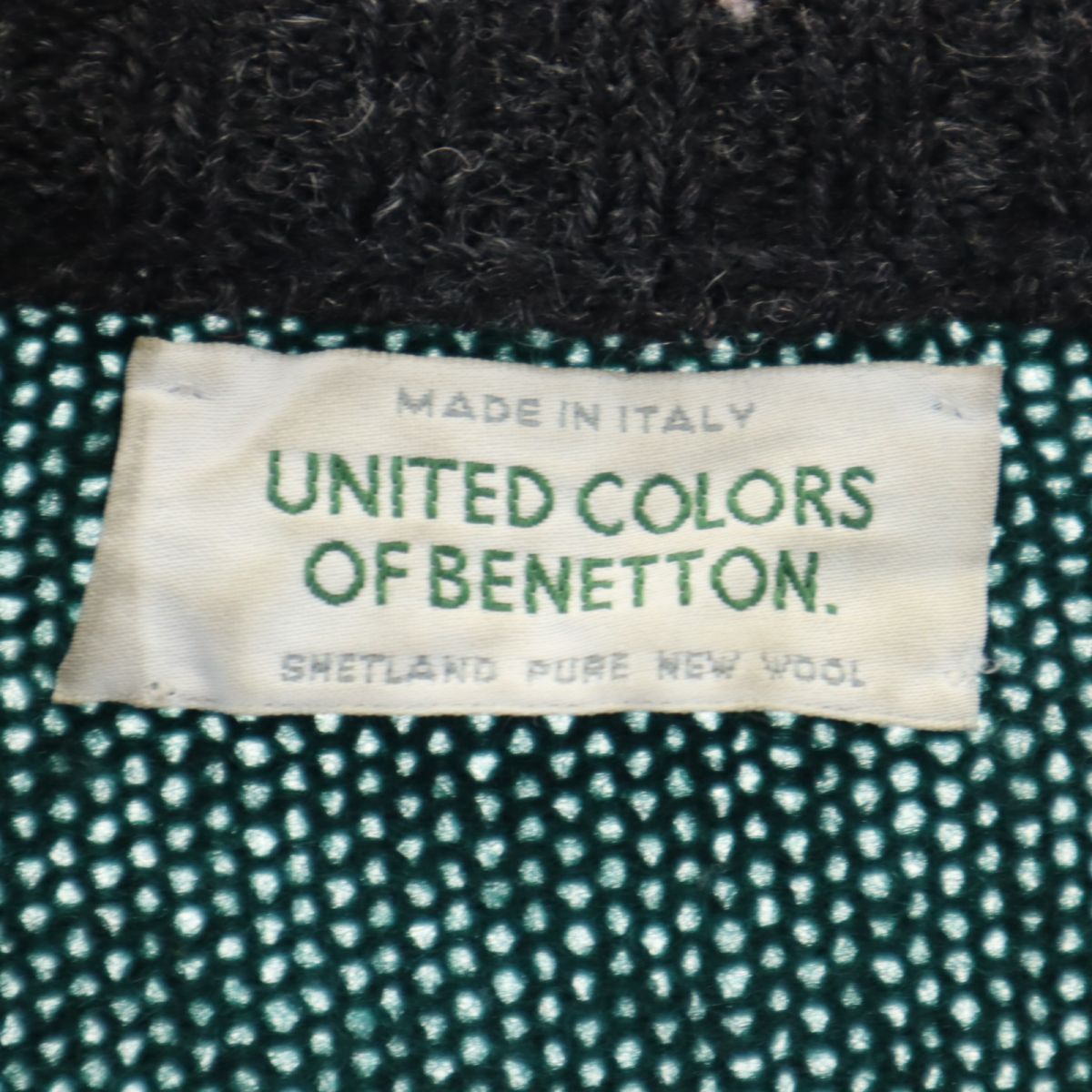 UNITED COLORS OF BENETTON ユナイテッド カラーズ オブ ベネトン 90s イタリア製 オールド 長袖 セーター ニット メンズ