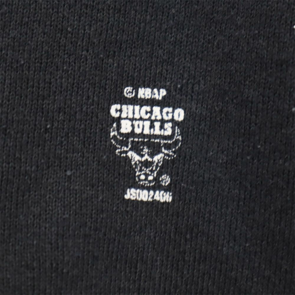 Warner Bros ワーナーブラザーズ 90s シカゴブルス USA製 長袖 トレーナー XL（18-20） ブラック スウェット 裏起毛 キッズ
