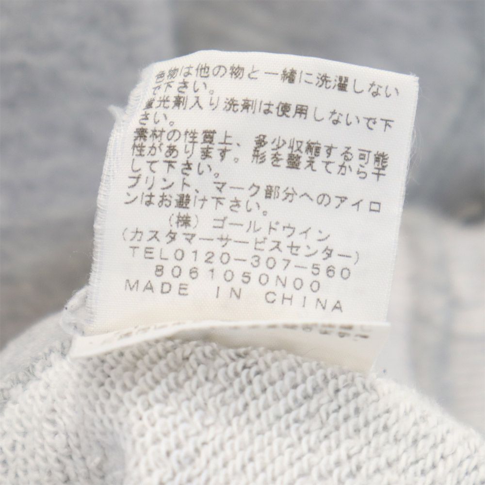 THE NORTH FACE ザノースフェイス NT61802X プリント 長袖 アウトドア トレーナー L グレー スウェット メンズ