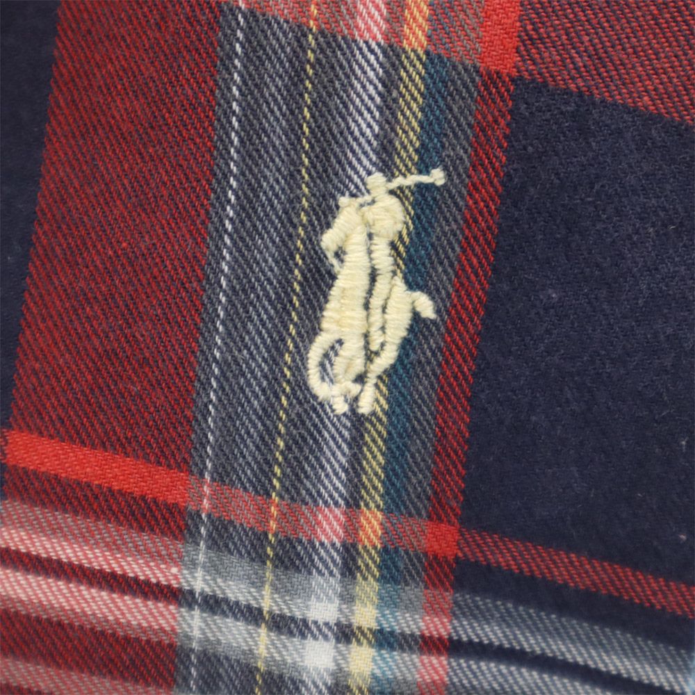 Polo by Ralph Lauren ポロバイラルフローレン 80s 緑タグ ヴィンテージ ボーイズ チェック柄 長袖 ボタンダウンシャツ 18 キッズ