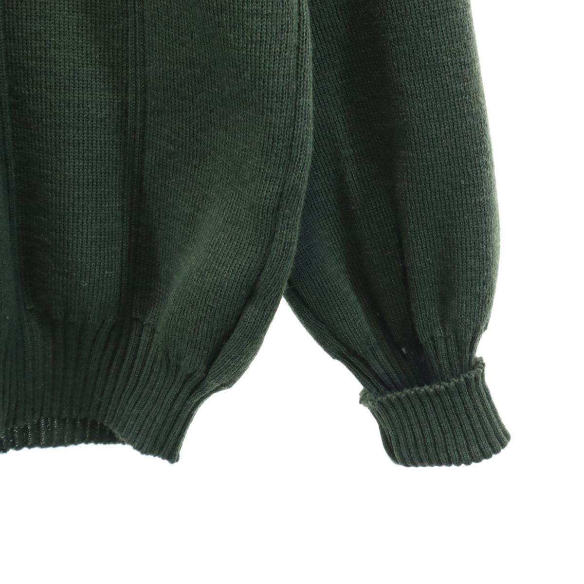 Burberrys バーバリーズ 90s イギリス製 オールド コンバットニット 長袖 エルボーパッチ セーター S カーキ系 ニット メンズ