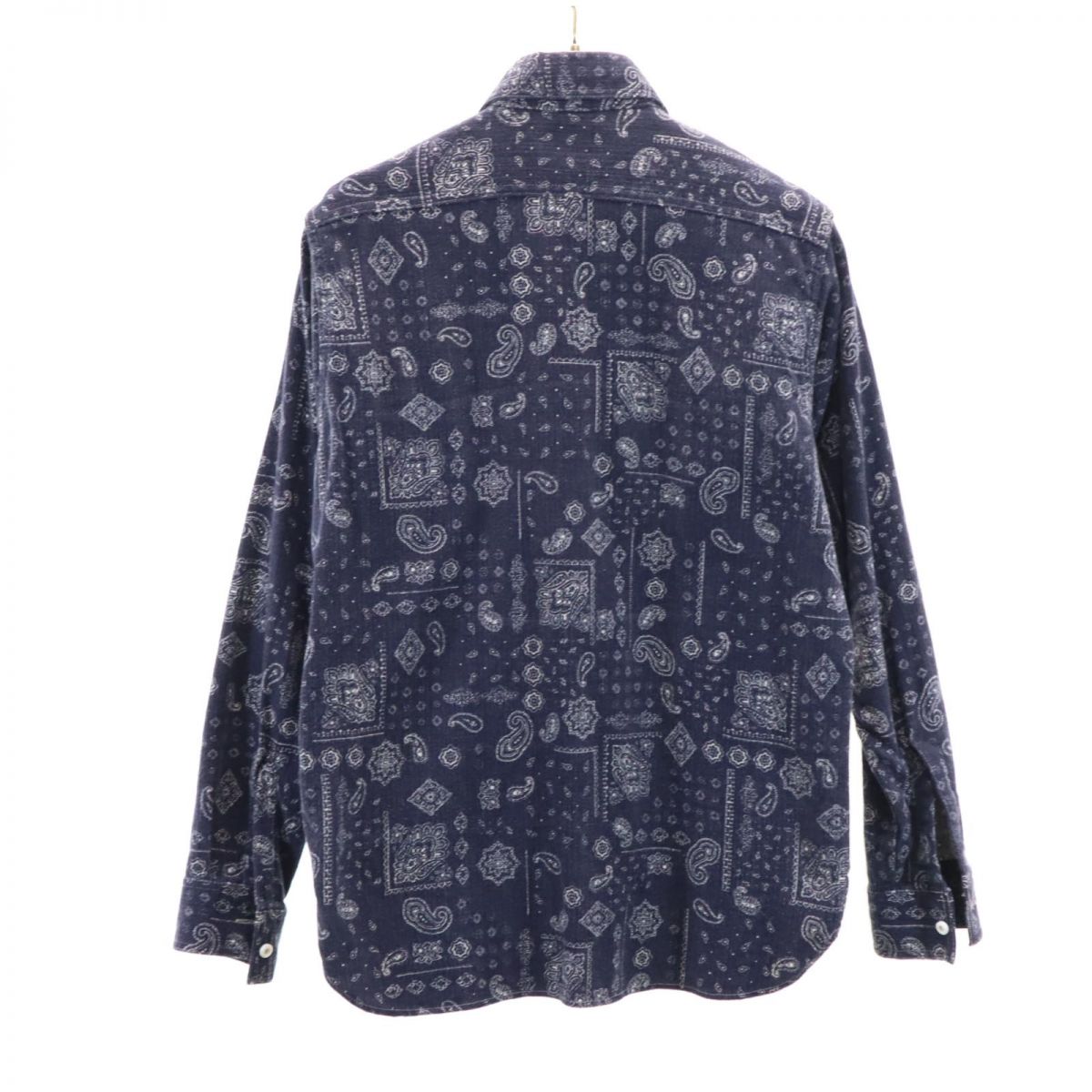SUGAR CANE シュガーケーン 日本製 東洋エンタープライズ SC25565 ペイズリー 長袖 シャツ S ネイビー系 メンズ