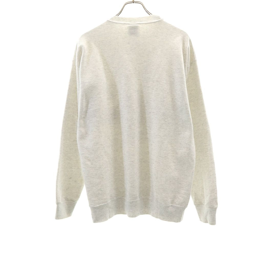 SIGNAL SPORTS シグナルスポーツ 90s USA製 オールド プリント 長袖 トレーナー XL グレー系 スウェット 裏起毛 メンズ