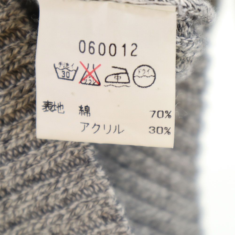 アニエスベー フランス製 長袖 リブ セーター グレー系 agnes b. レディース