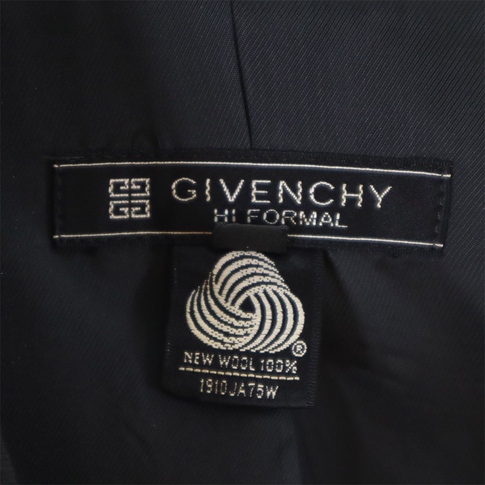 GIVENCHY ジバンシィ 90s ウール テーラードジャケット 12 ブラック HI FORMAL フォーマル オールド ヴィンテージ レディース