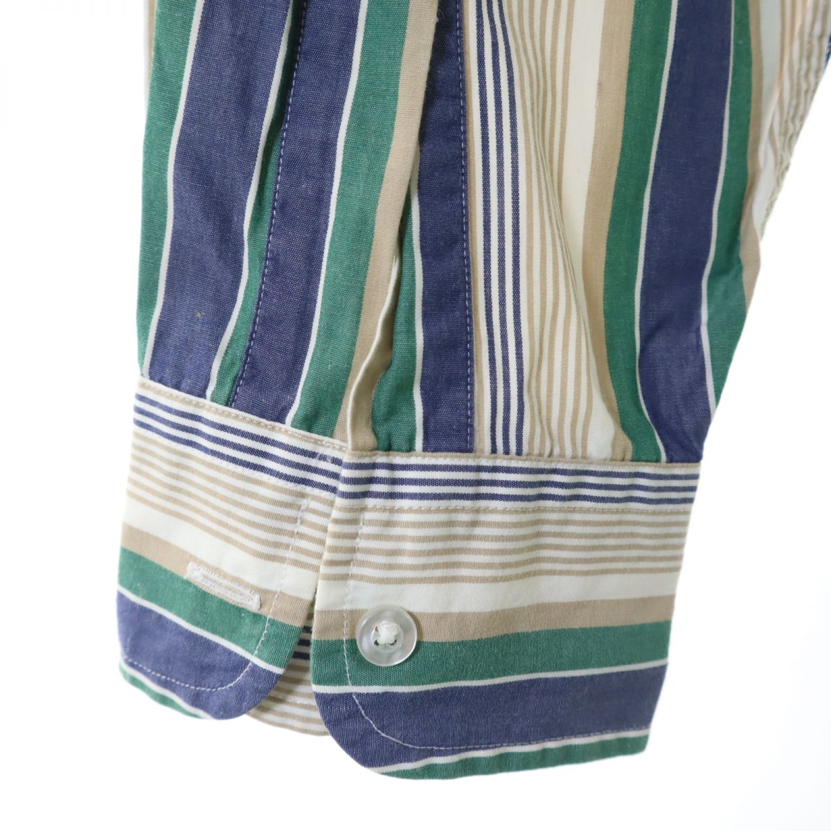 エルエルビーン 70s 80s ストライプ柄 長袖 ボタンダウンシャツ M L.L.Bean オールド ヴィンテージ メンズ
