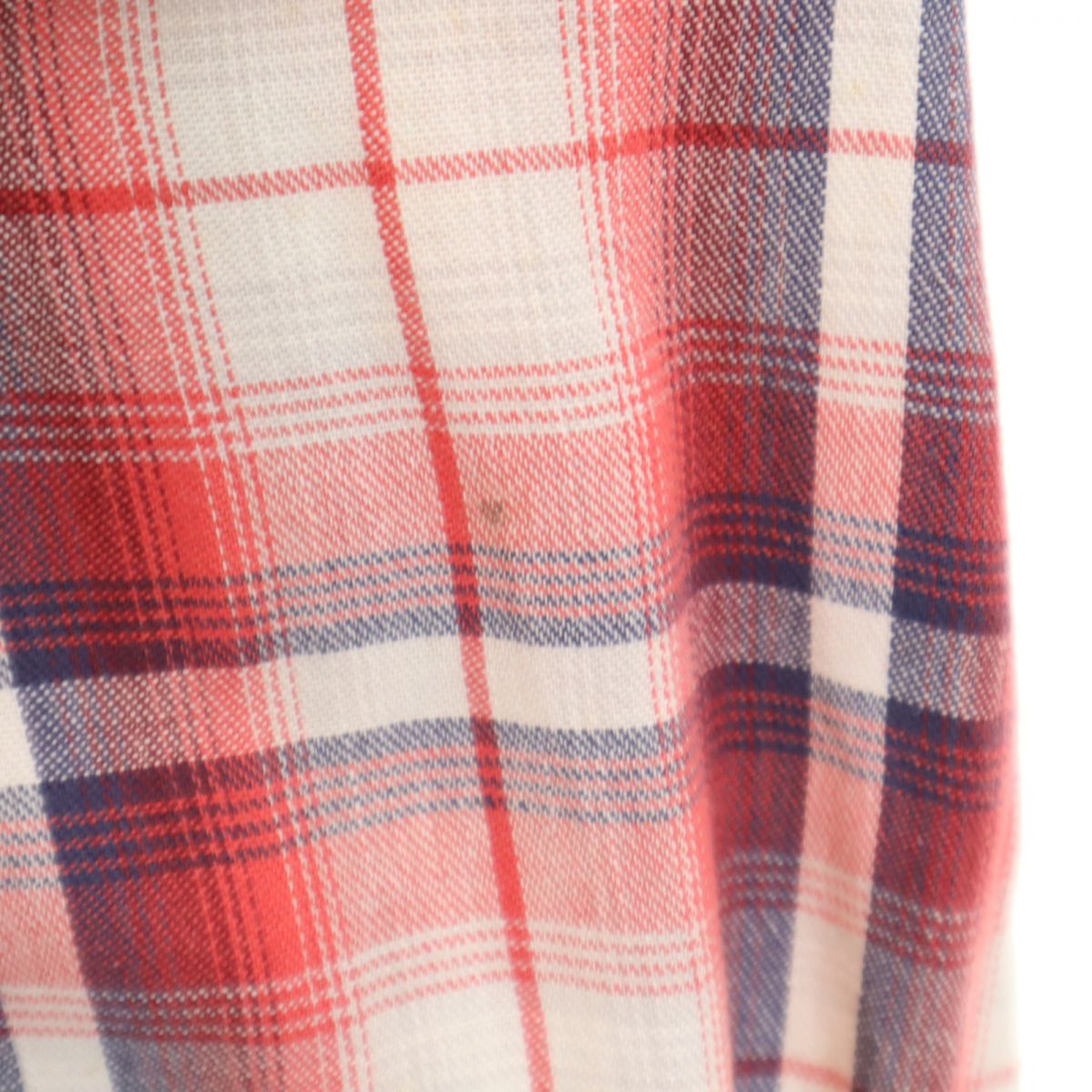 Levi's リーバイス 90s オールド チェック柄 長袖 ウエスタンシャツ S 赤系 メンズ