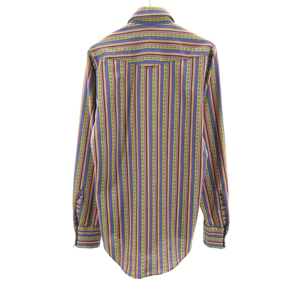 ロックマウント ランチウェア 70s ヴィンテージ ストライプ 長袖 ウエスタンシャツ メンズ