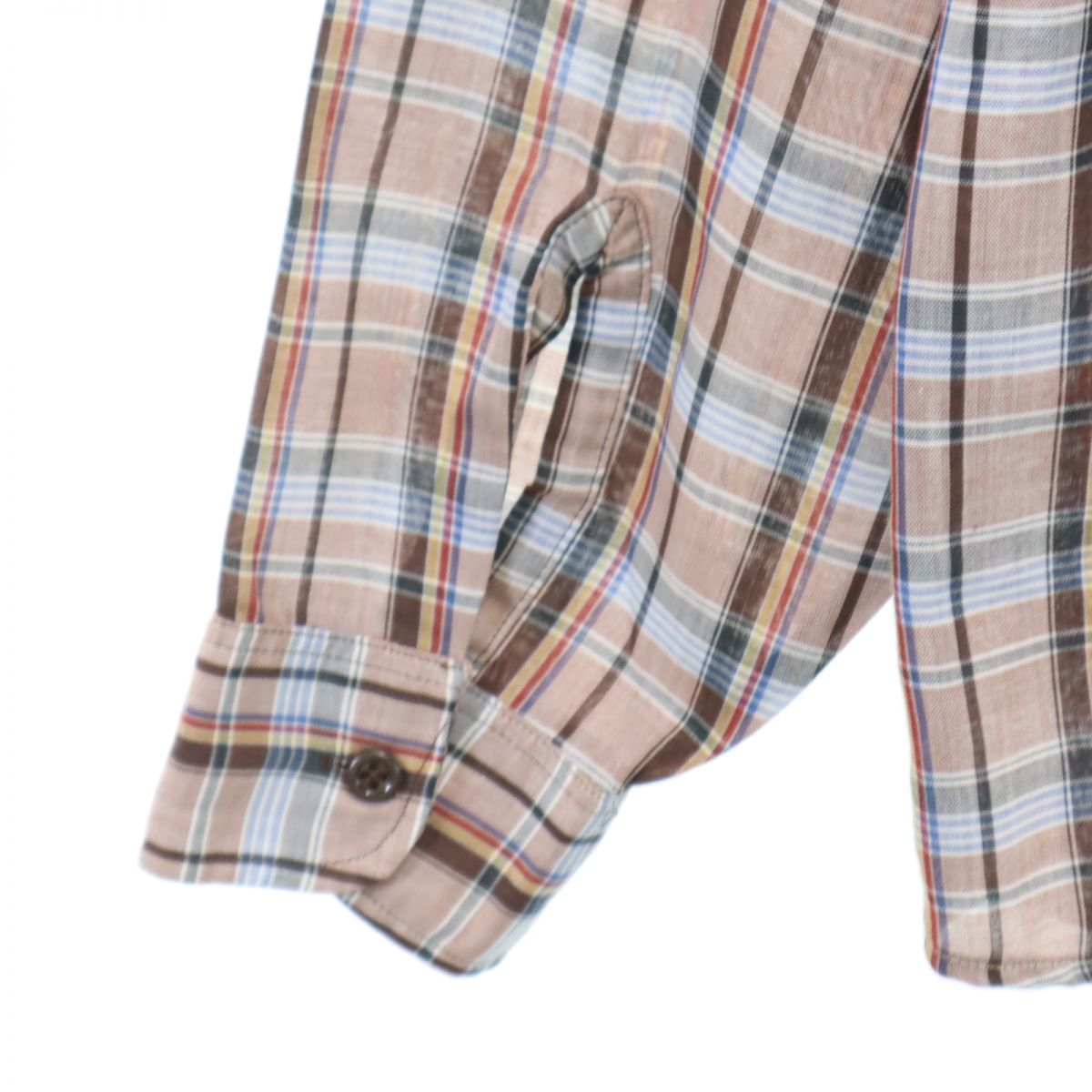 Levi's リーバイス 70s ヴィンテージ チェック柄 長袖 シャツ ブラウン系 メンズ