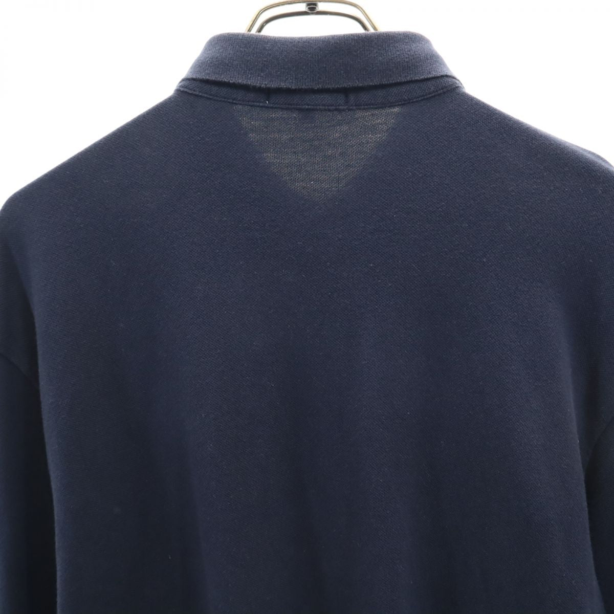 Jack Bunny!! ジャックバーニー ゴルフ 長袖 鹿の子 ポロシャツ 7 ネイビー系 PEARLY GATES メンズ