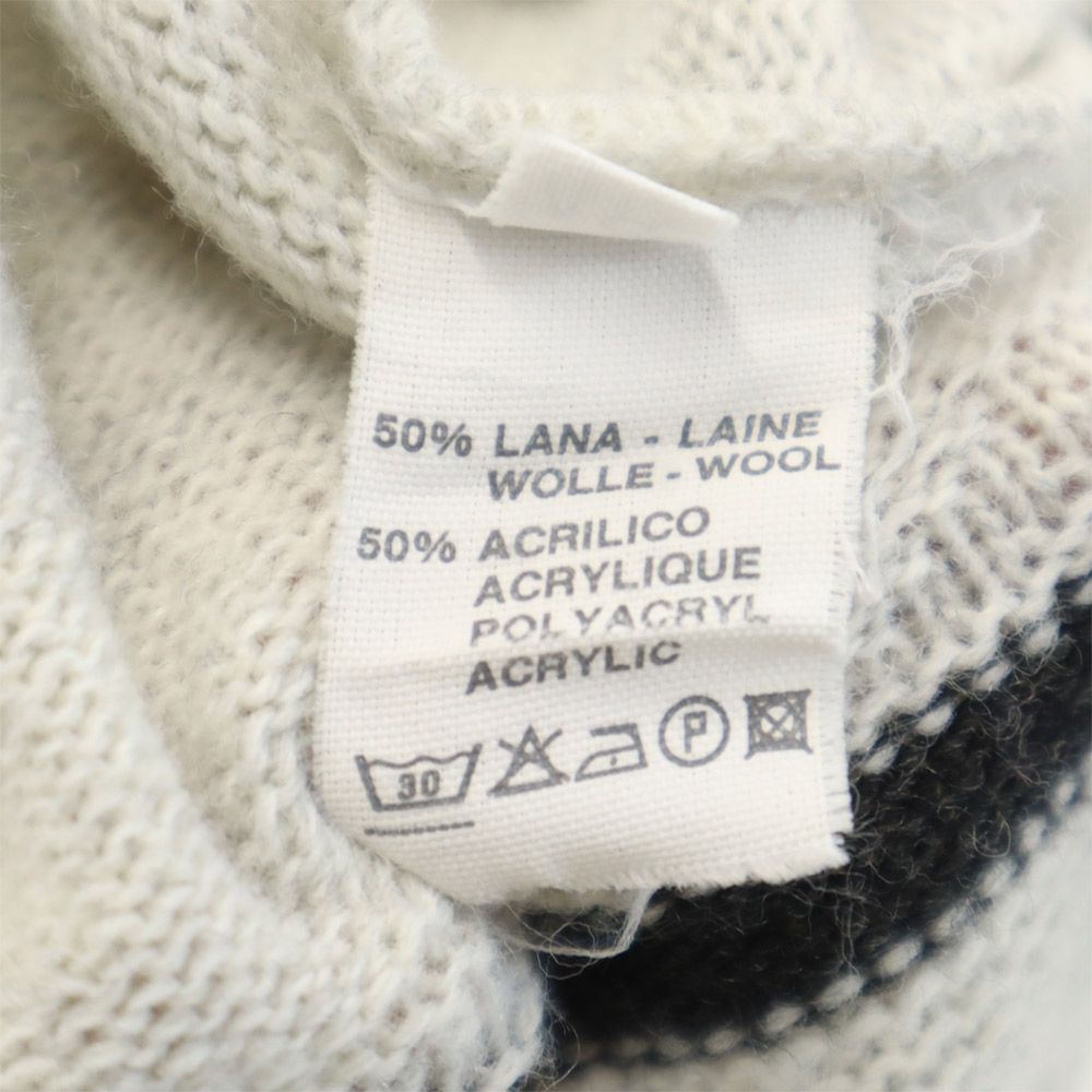 Billi 90s オールド イタリア製 長袖 ウールブレンド セーター 48 ホワイト系 ニット メンズ