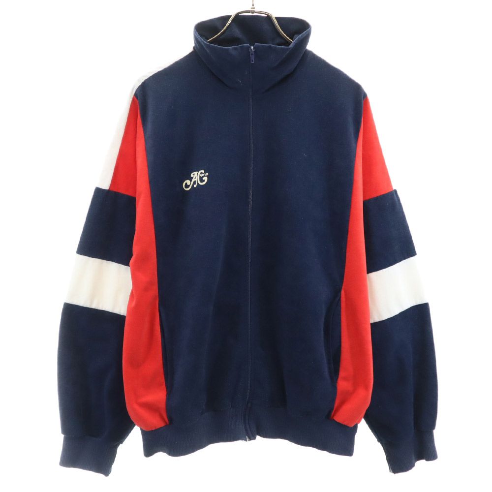 EURO ユーロ 70s 80s ヴィンテージ 起毛 ジップジャケット ネイビー メンズ