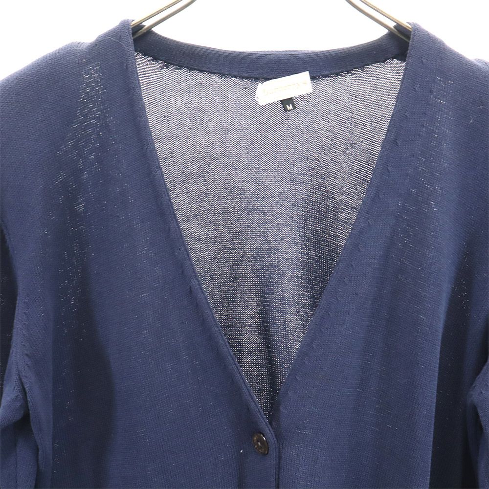 Burberrys バーバリーズ 90s オールド 長袖 カーディガン M ネイビー ニット レディース