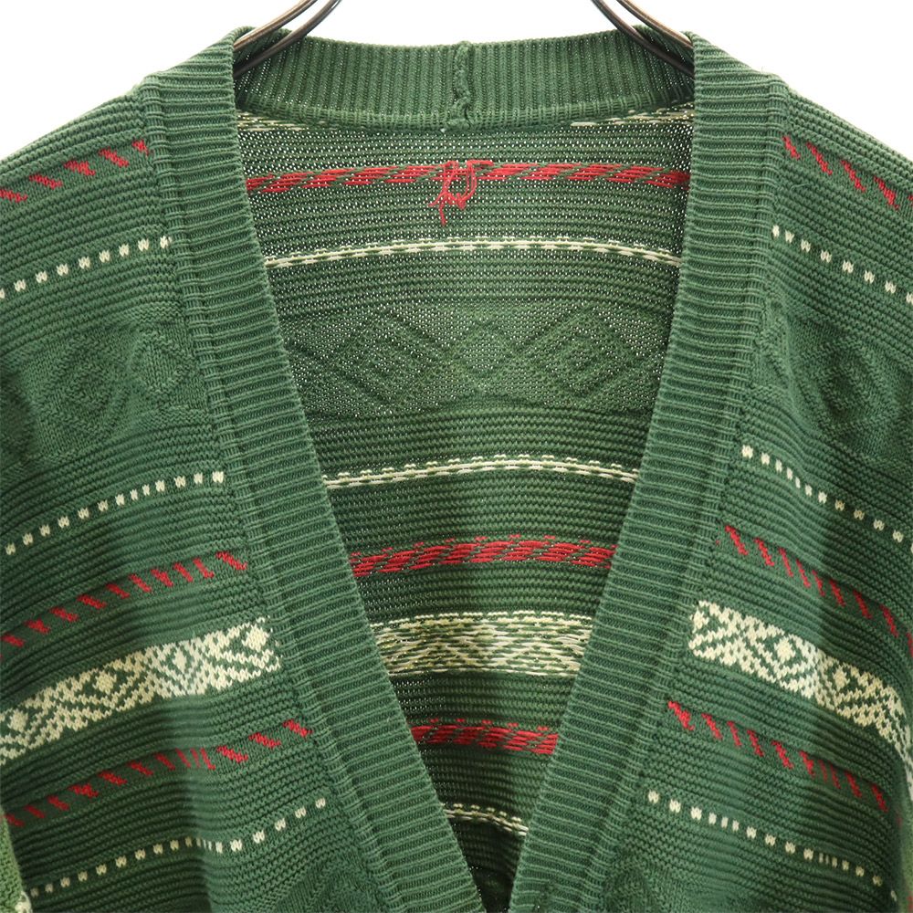 ICAP アイキャップ 90s イタリア製 オールド 長袖 カーディガン グリーン ニット メンズ
