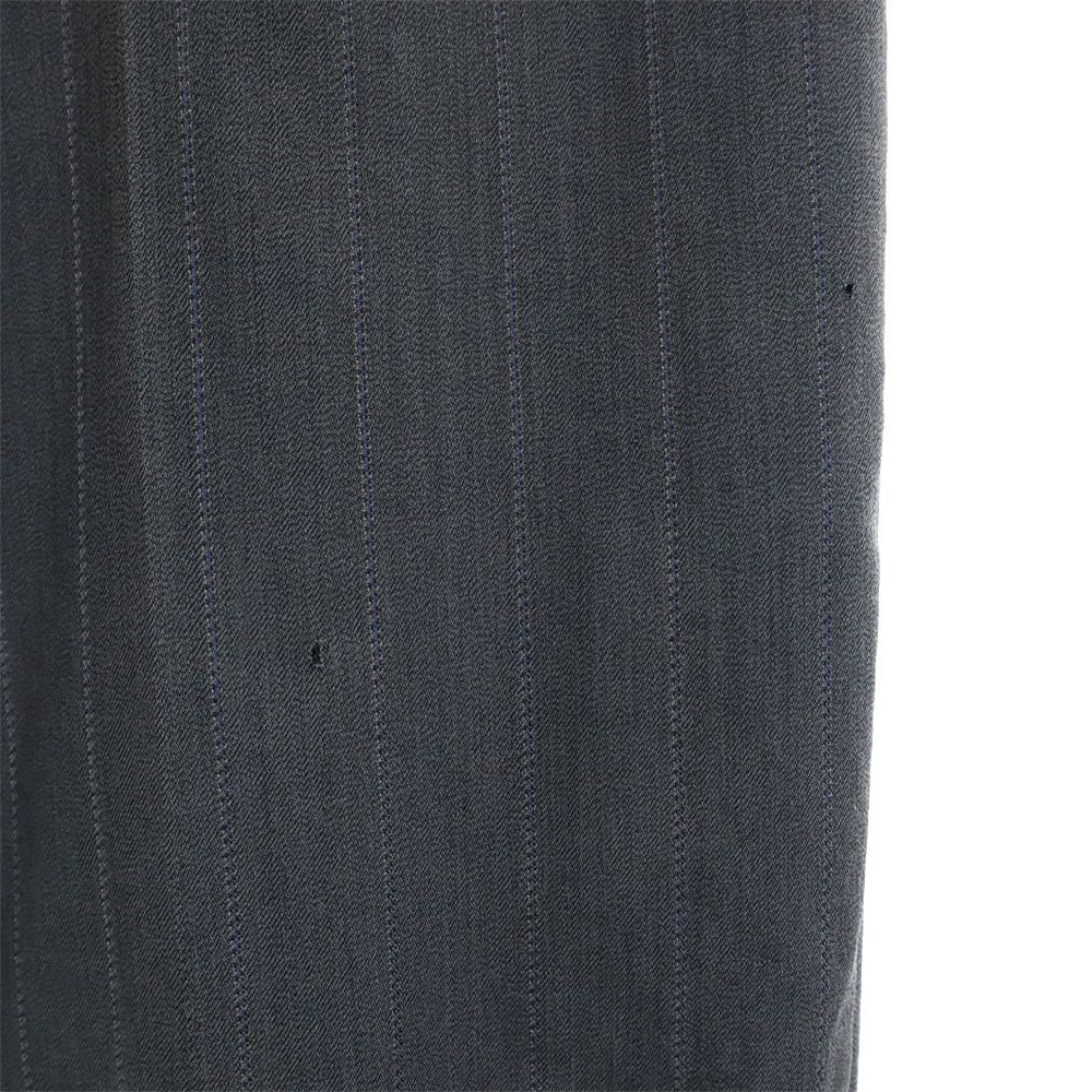 LANVIN ランバン ウール ストライプ柄 ダブル スーツ 上下 セットアップ M48-35/M48-35-85 グレー Studio メンズ