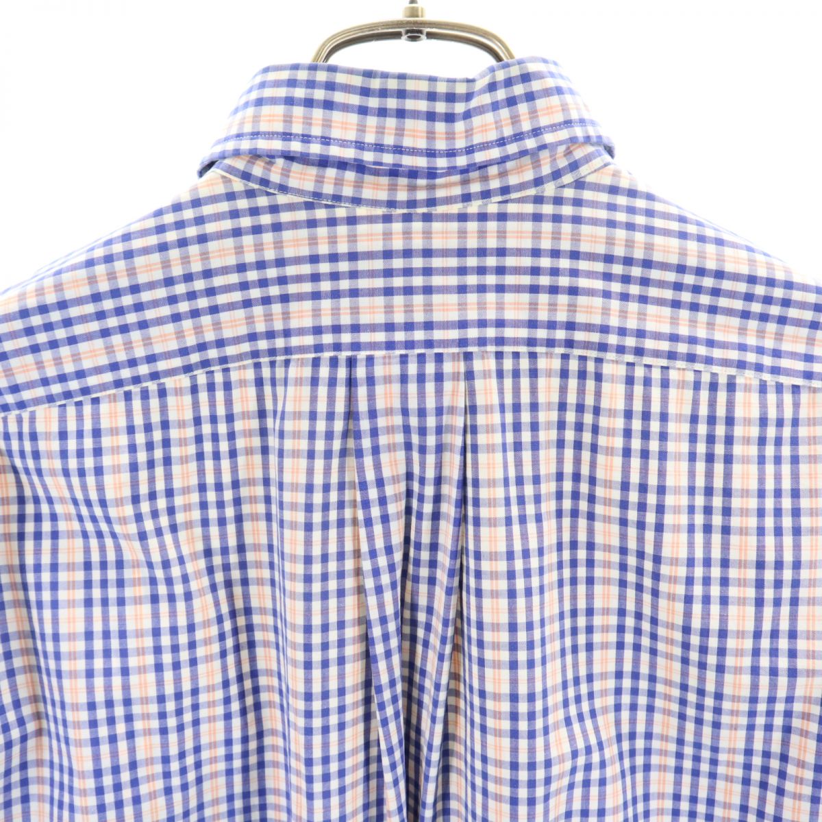 J.CREW ジェイクルー 90s 巨人タグ オールド チェック柄 長袖 ボタンダウンシャツ S ブルー系 メンズ