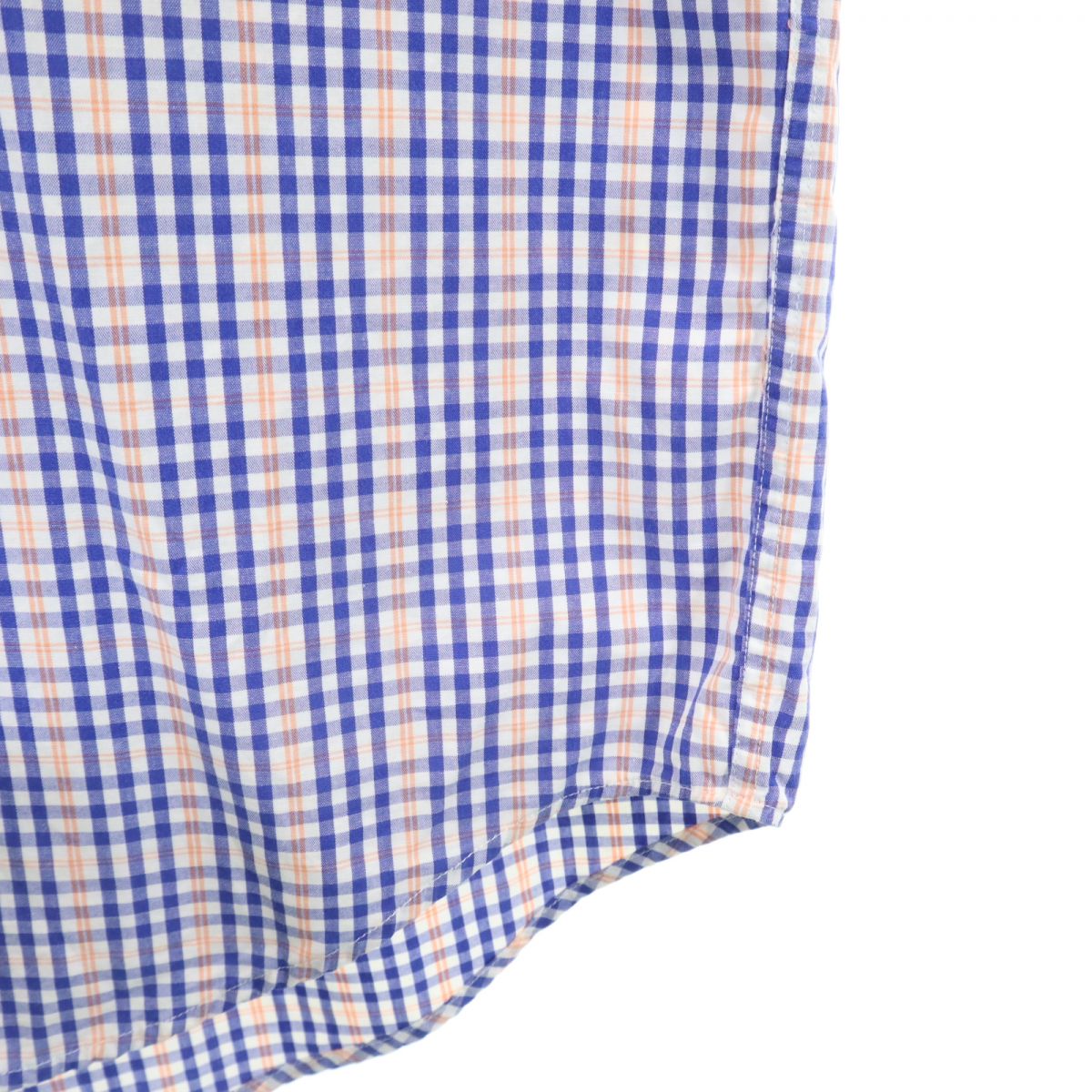 J.CREW ジェイクルー 90s 巨人タグ オールド チェック柄 長袖 ボタンダウンシャツ S ブルー系 メンズ