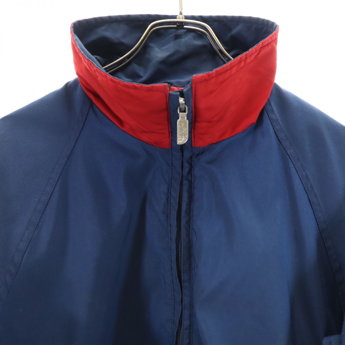 ザノースフェイス USA製 90s ハーフジップ アウトドアジャケット M ネイビー×レッド THE NORTH FACE メンズ