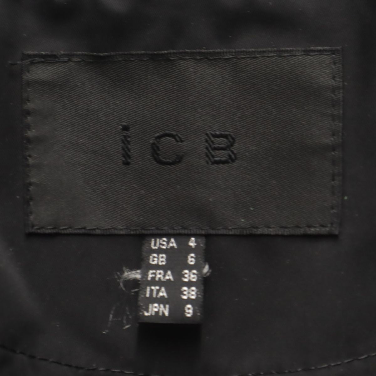 iCB アイシービー ジャケット 9 ブラック フード レディース