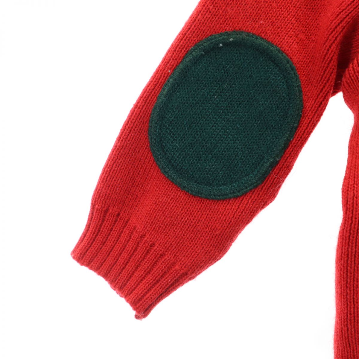 mikihouse ミキハウス 長袖 Vネック ニット カーディガン L レッド 野球 キッズ