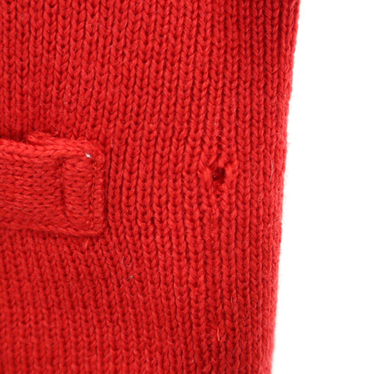 mikihouse ミキハウス 長袖 Vネック ニット カーディガン L レッド 野球 キッズ