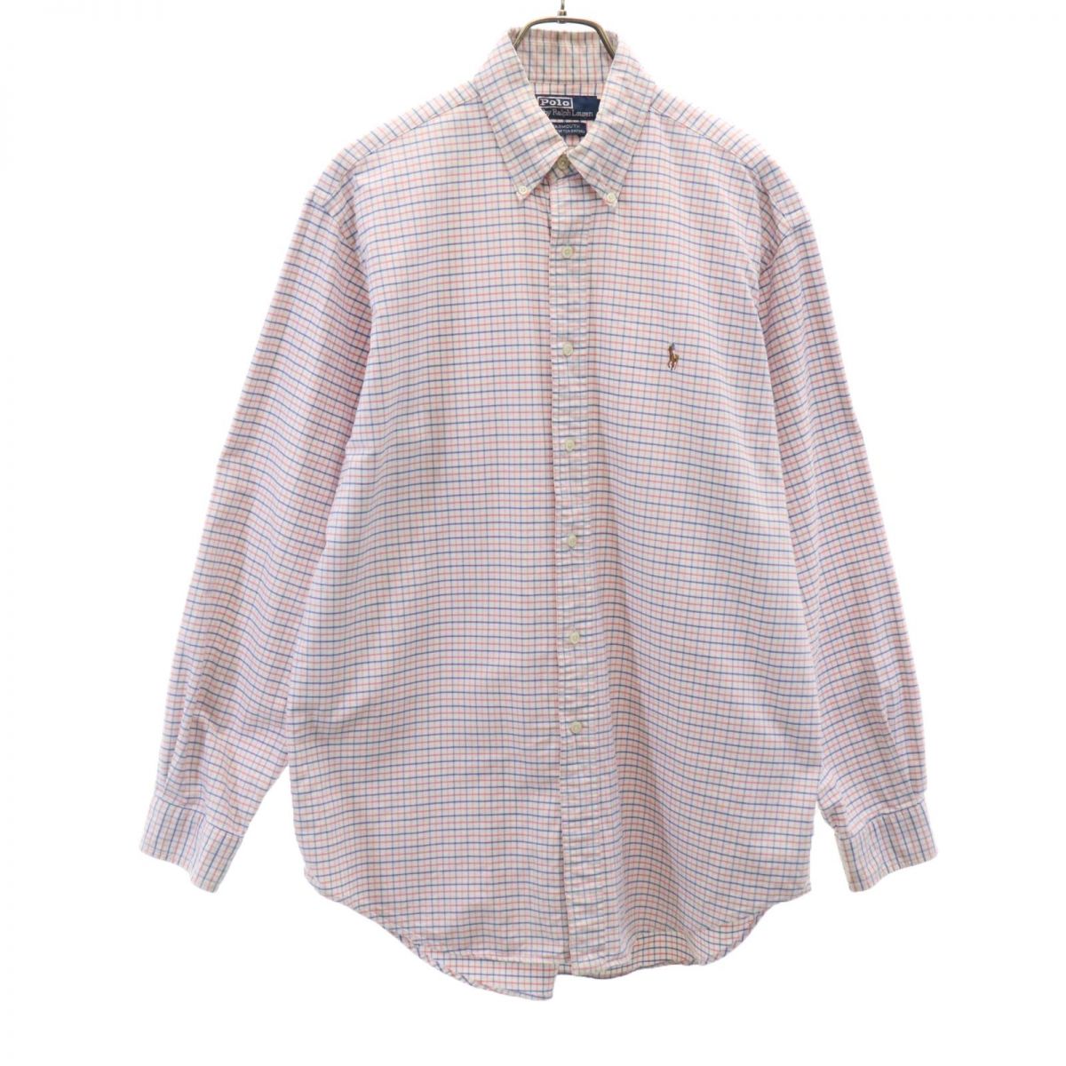 Polo by Ralph Lauren ポロバイラルフローレン チェック柄 長袖 オックスフォード ボタンダウンシャツ 16 キッズ