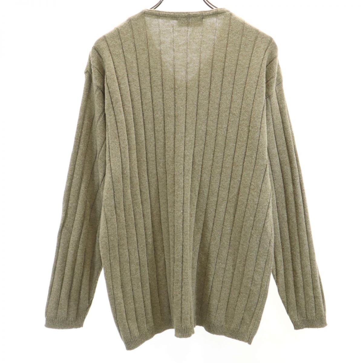 JAGUAR SPORTS ジャガースポーツ 90s イタリア製 オールド 長袖 Vネック セーター グリーン系 ニット メンズ