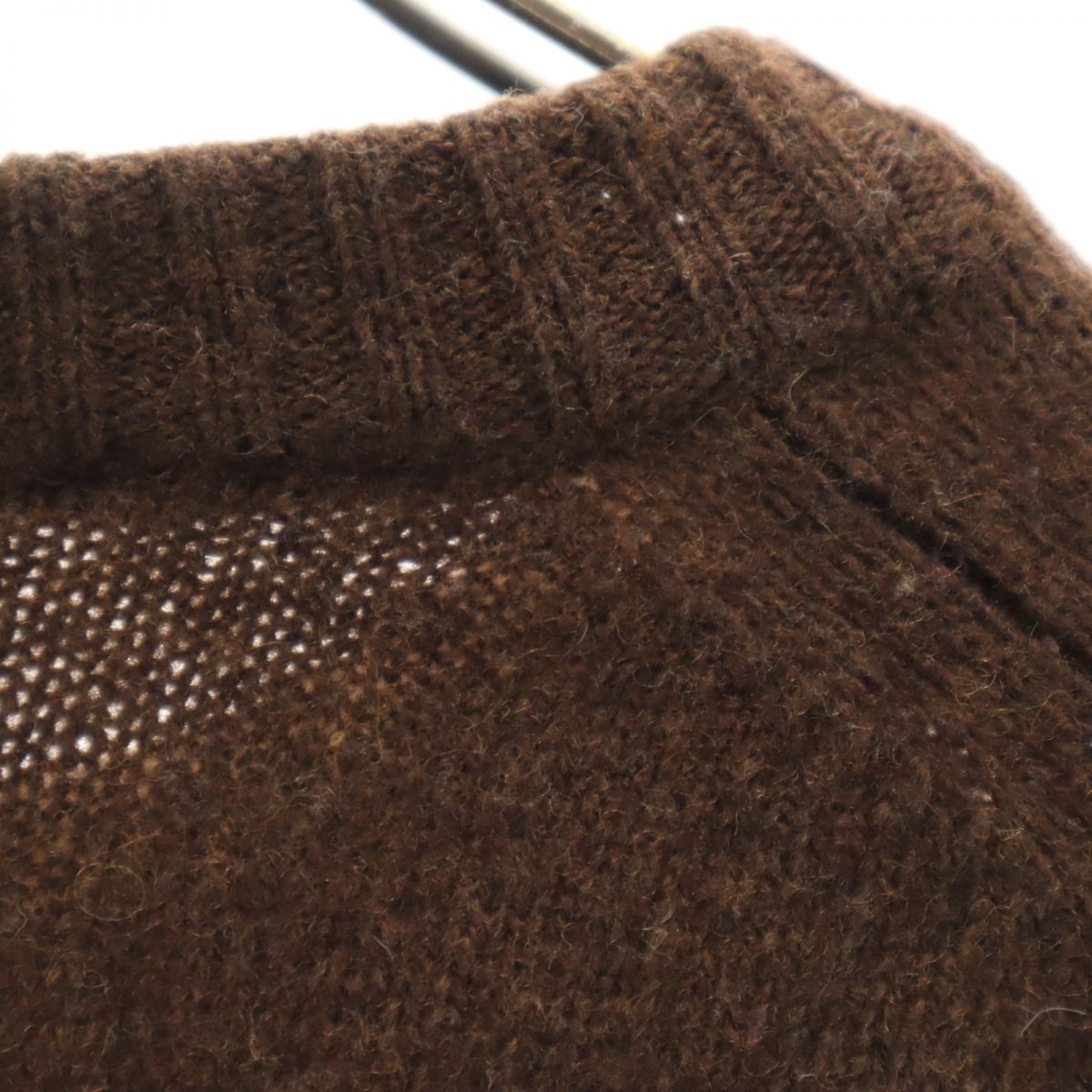 ウールブレンド 長袖 セーター ブラウン系 ニット メンズ