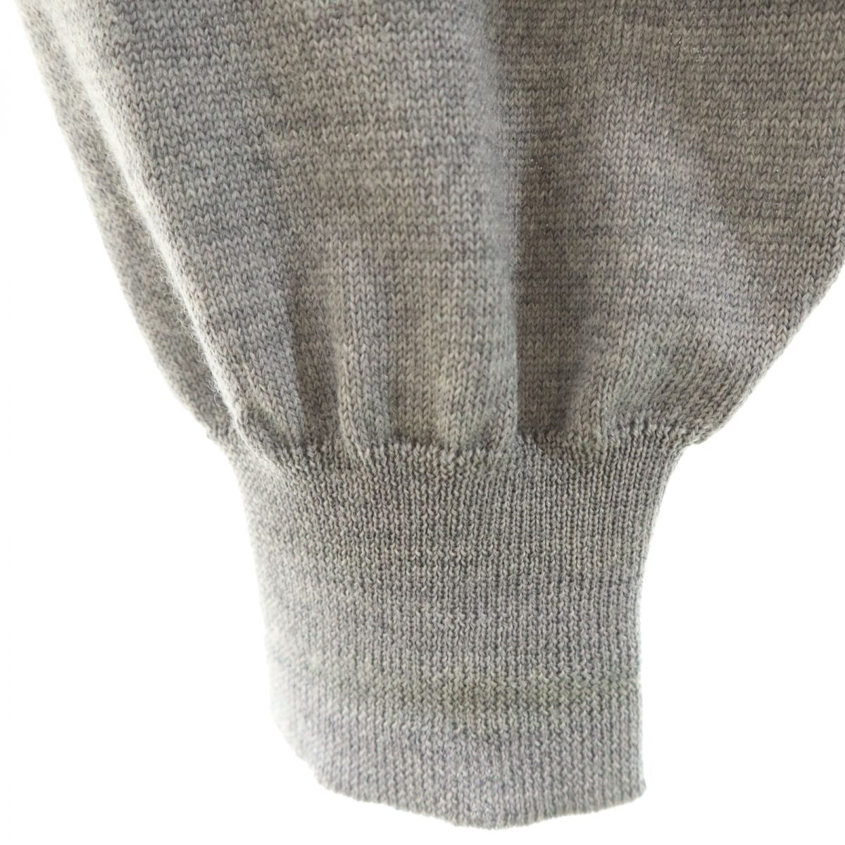 Arnold Palmer アーノルドパーマー 日本製 長袖 Vネック ウール ニット カーディガン L グレー メンズ