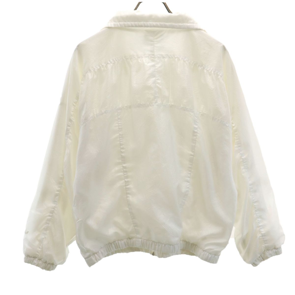 adidas アディダス 80s トレイフォイルロゴ ヴィンテージ ジップジャケット ホワイト メンズ