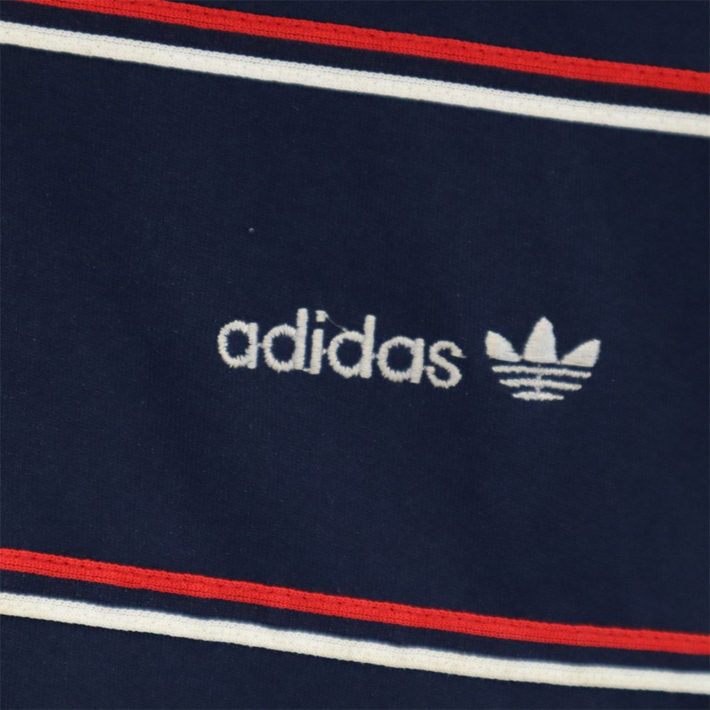 adidas アディダス 80s ヴィンテージ トラックジャケット トレフォイルロゴ ジャージジャケット S ネイビー メンズ